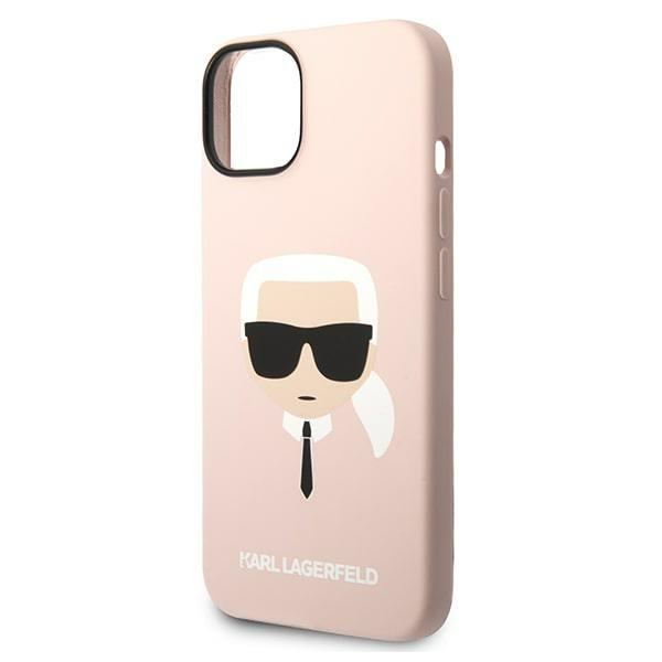 Karl Lagerfeld KLHCP14SSLKHLP iPhone 14 6.1" hardcase pink/pink Silicone Karl`s Head